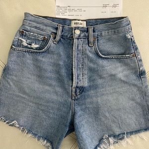 Agolde Riley Shorts 25 Aritzia
